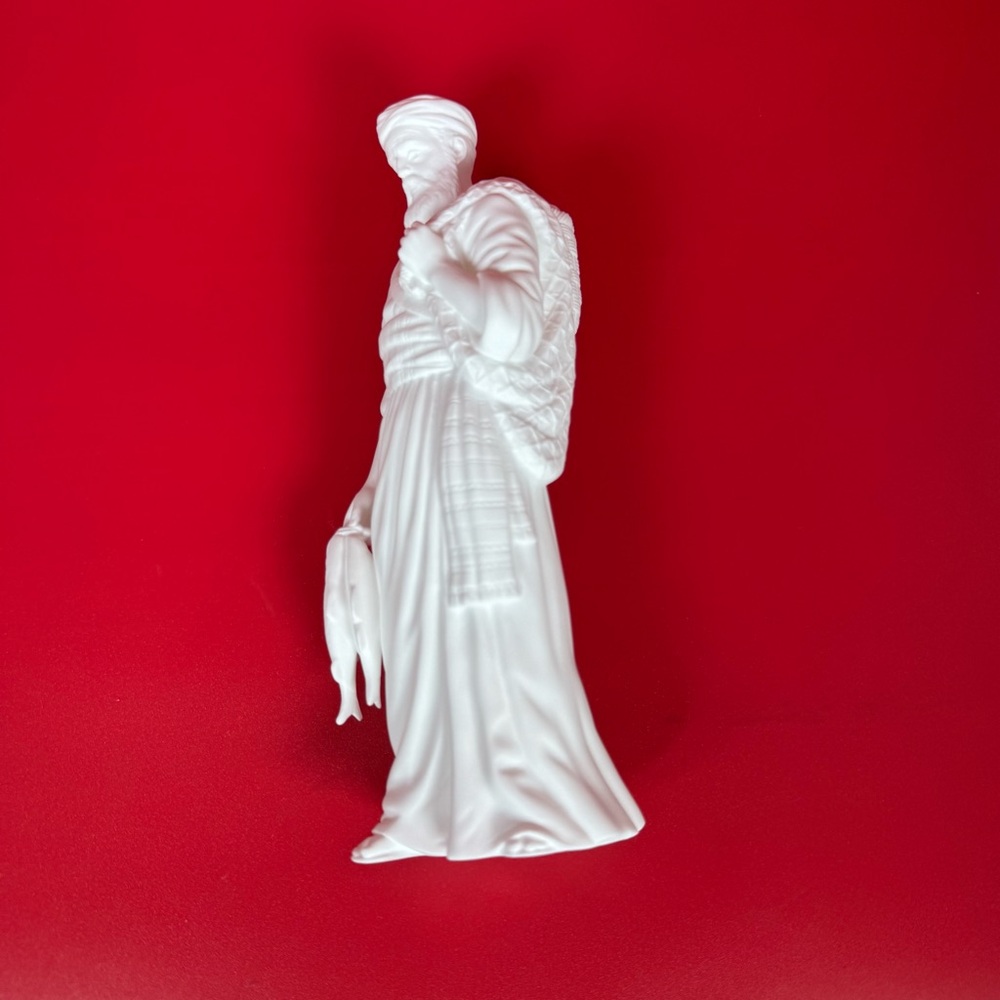 Lenox Nativity Fisherman Figurine White Porcelain Christmas Village Figure - Picture 4 of 12